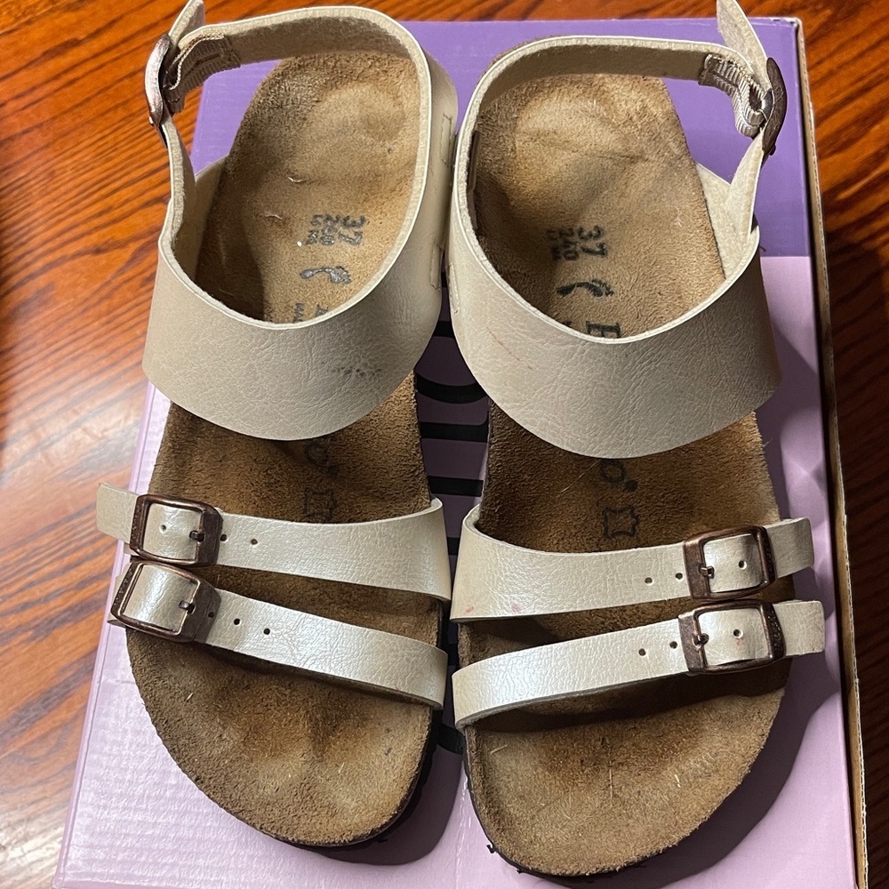 Birkenstock Papillio Pearl White Ellen Sandals